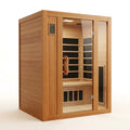 Infrared Sauna Built for Home Wellness, Canadian Hemlock Wood, Low EMF Carbon Panels, 2 Person Capacity