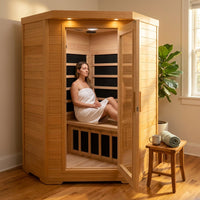Andora 2-Person Low EMF FAR Infrared Sauna, Canadian Hemlock — Lifestyle