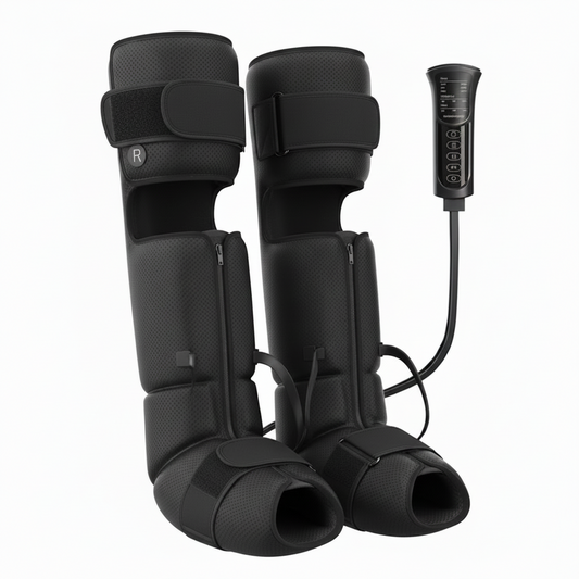 Leg Massager with Heat and Airbag Foot Calf Thigh Massager for Circulation and Muscle Relaxation Sequential Compression Boot