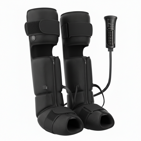Leg Massager with Heat and Airbag Foot Calf Thigh Massager for Circulation and Muscle Relaxation Sequential Compression Boot